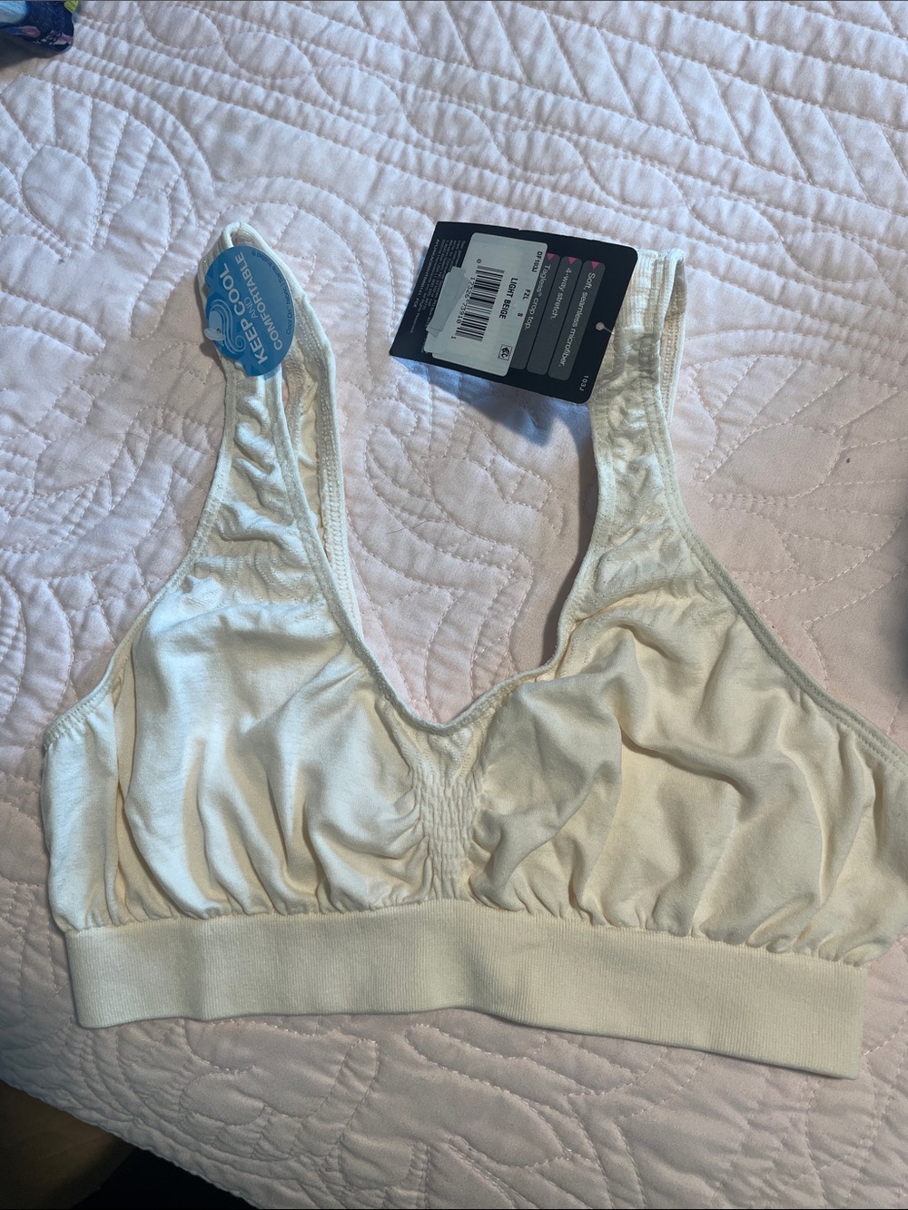 Bali Cream Wireless Soft Support Bralette